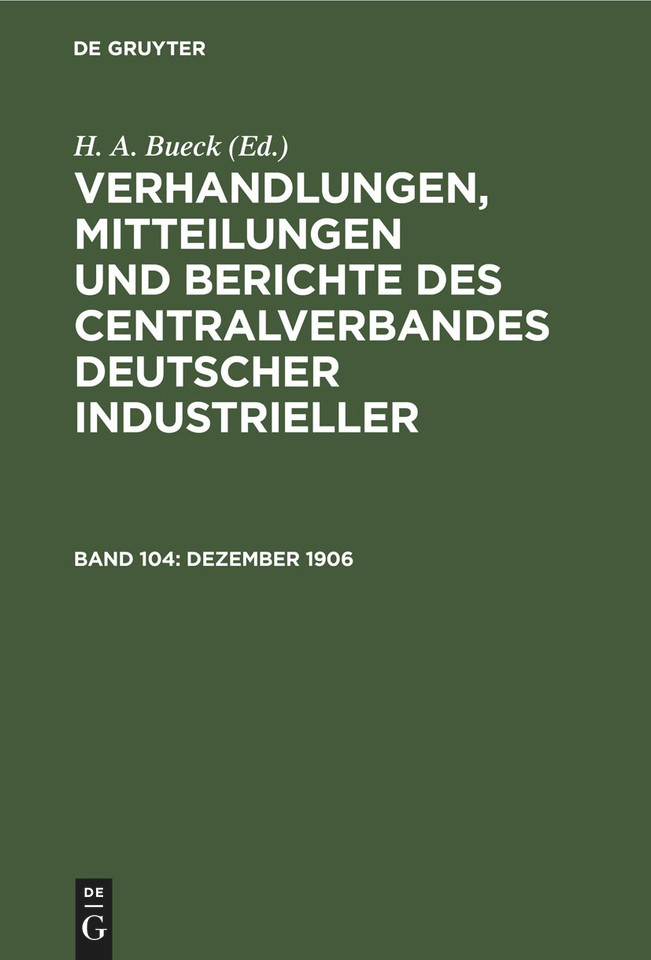 Dezember 1906 book cover by 
