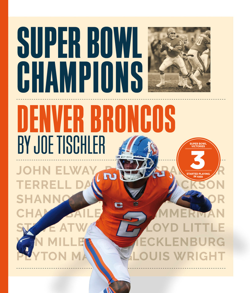 Denver Broncos book cover by Joe Tischler