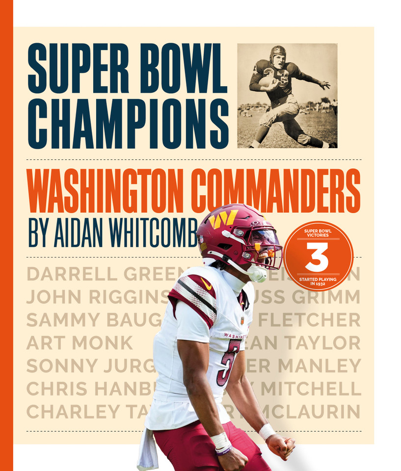 Washington Commanders book cover by Aidan Whitcomb