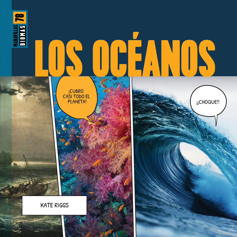 Los océanos book cover by Kate Riggs