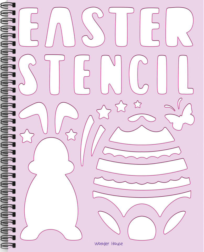 Easter Stencil Book book cover by Wonder House Books