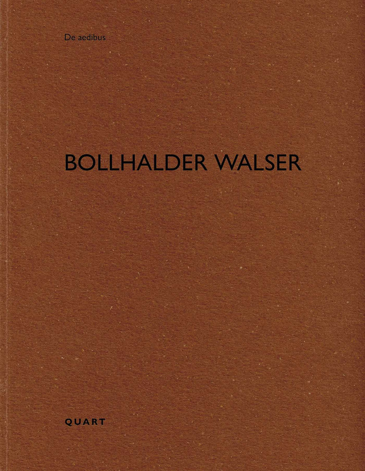 Bollhalder Walser (De aedibus) book cover by 