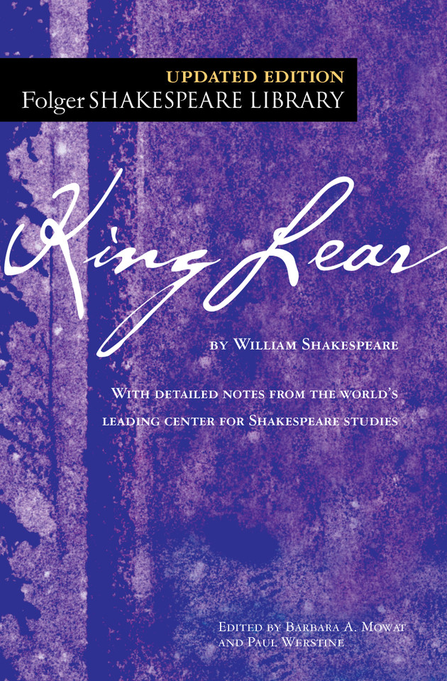 King Lear (Folger Shakespeare Library) book cover by William Shakespeare