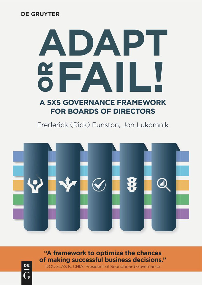Adapt or Fail!: A 5x5 Governance Framework for Boards of Directors [9783111343976]