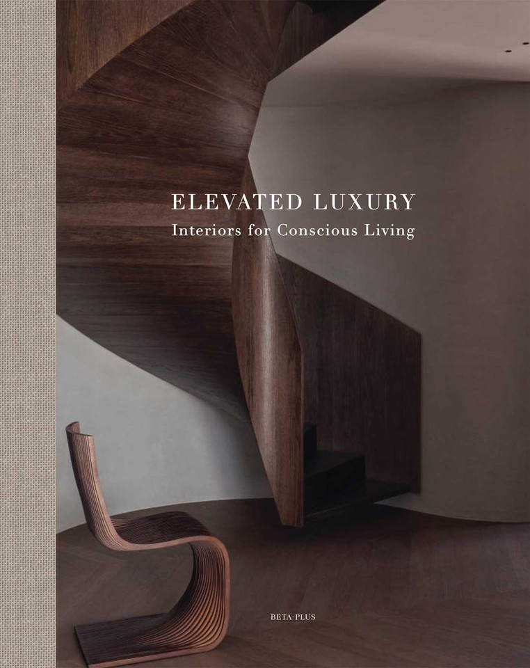 Elevated Luxury: Interiors for Conscious Living by Kolenik book cover by 