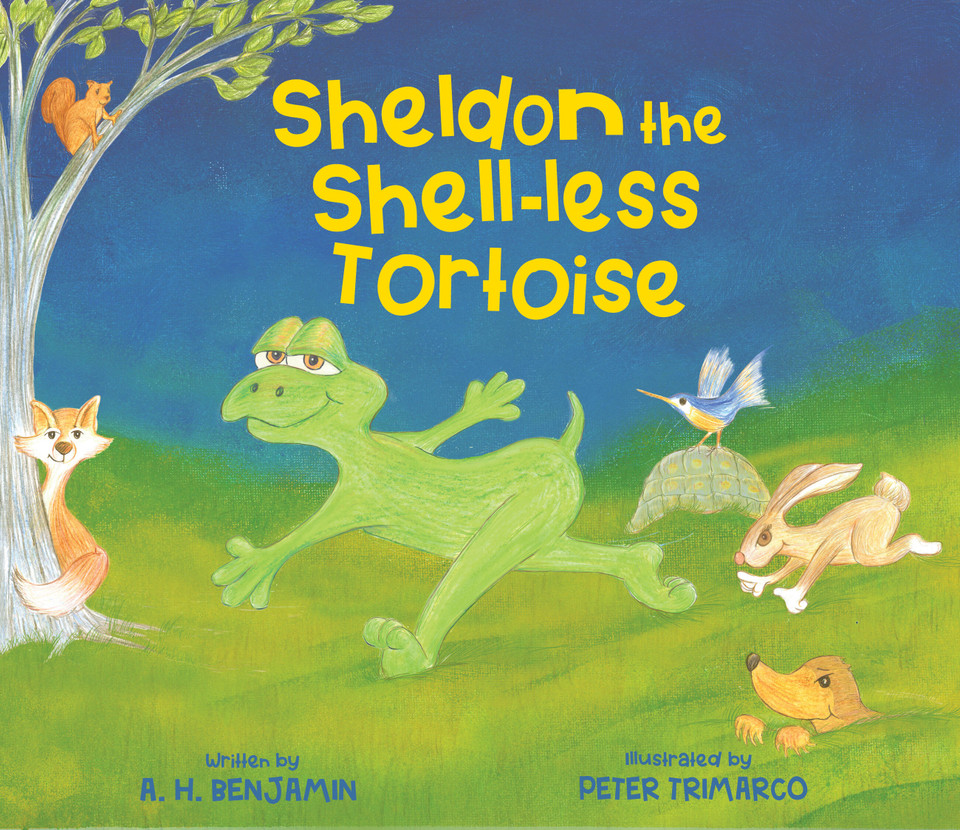 Sheldon The Shell-less Tortoise book cover by A.H. Benjamin, Peter Trimarco