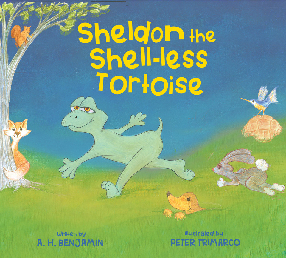 Sheldon The Shell-less Tortoise book cover by A.H. Benjamin, Peter Trimarco