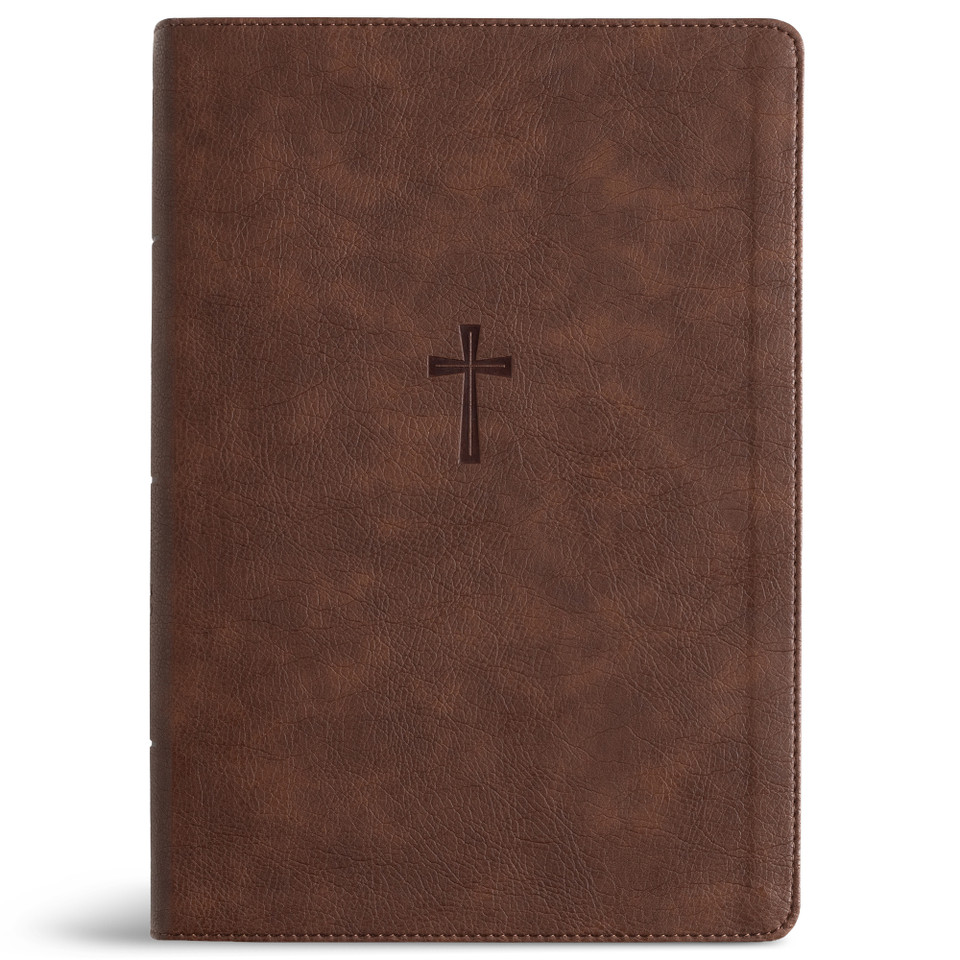 CSB Super Giant Print Reference Bible, Optimal Type, Digital Study Edition, Brown LeatherTouch book cover by CSB Bibles by Holman