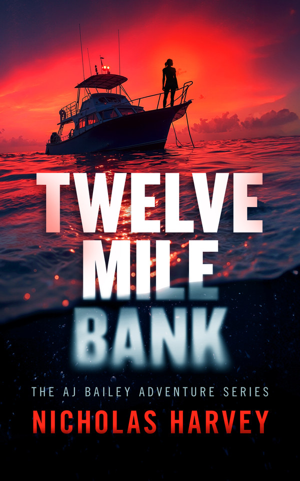 Twelve Mile Bank (AJ Bailey Adventure #1) book cover by Nicholas Harvey