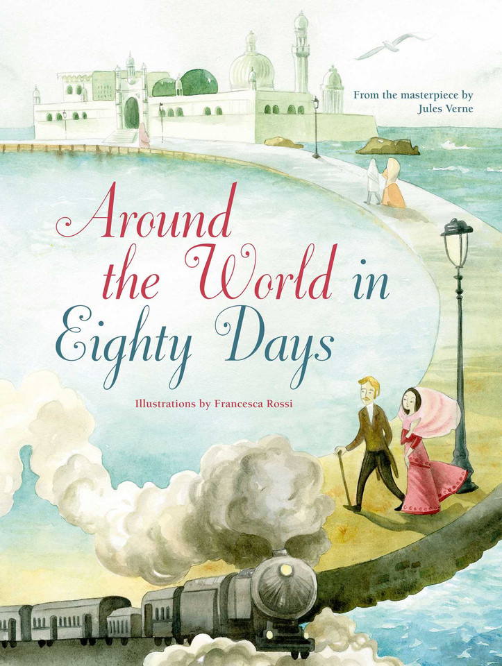 Around the World in Eighty Days book cover by Jules Verne