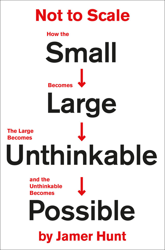 Not to Scale: How the Small Becomes Large, the Large Becomes Unthinkable, and the Unthinkable Becomes Possible book cover by Jamer Hunt