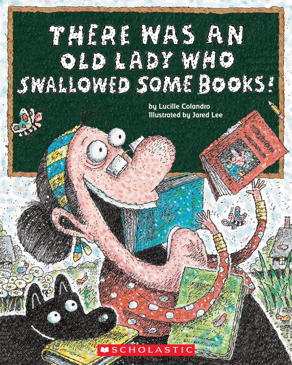 There Was an Old Lady Who Swallowed Some Books! - Paperback