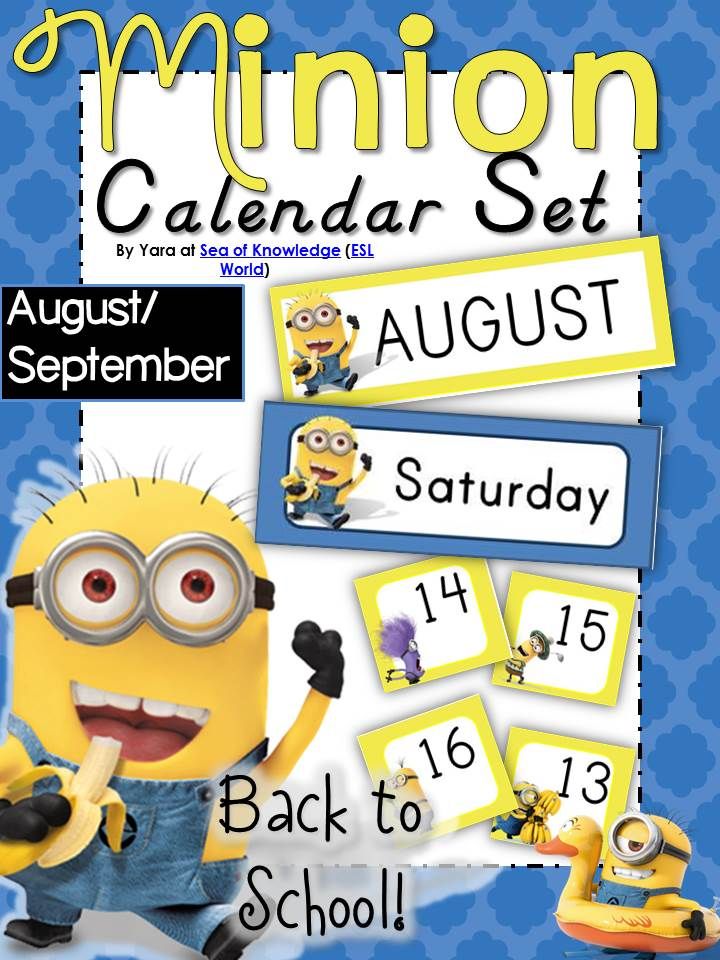 minion calendar