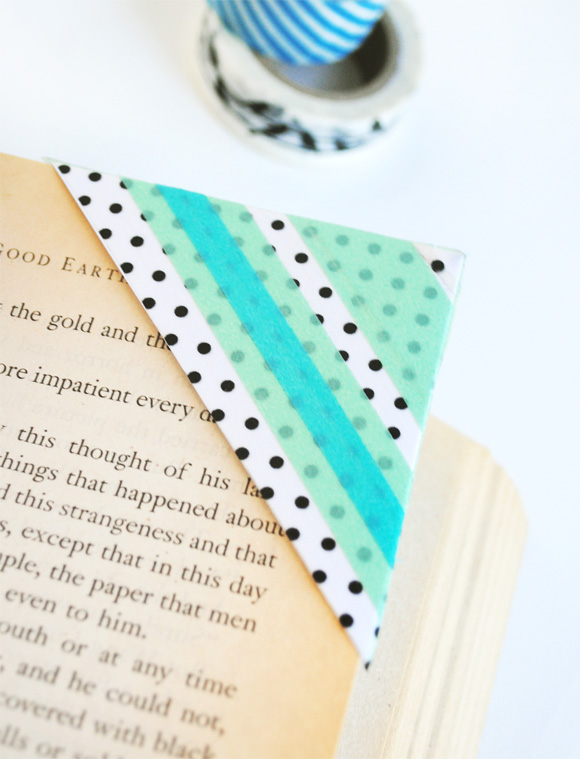 3 DIY Washi Tape Bookmarks