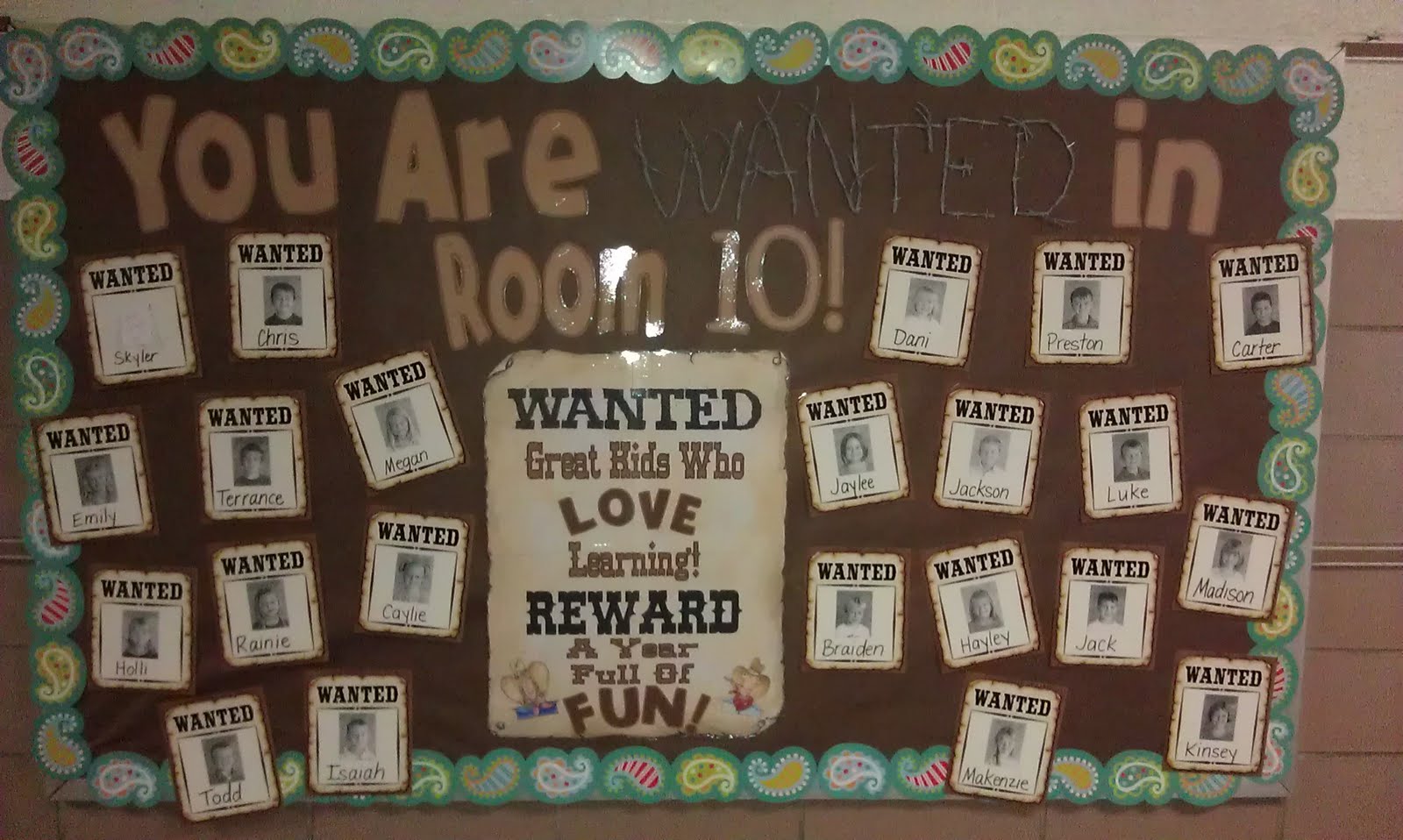 wanted bulletin board