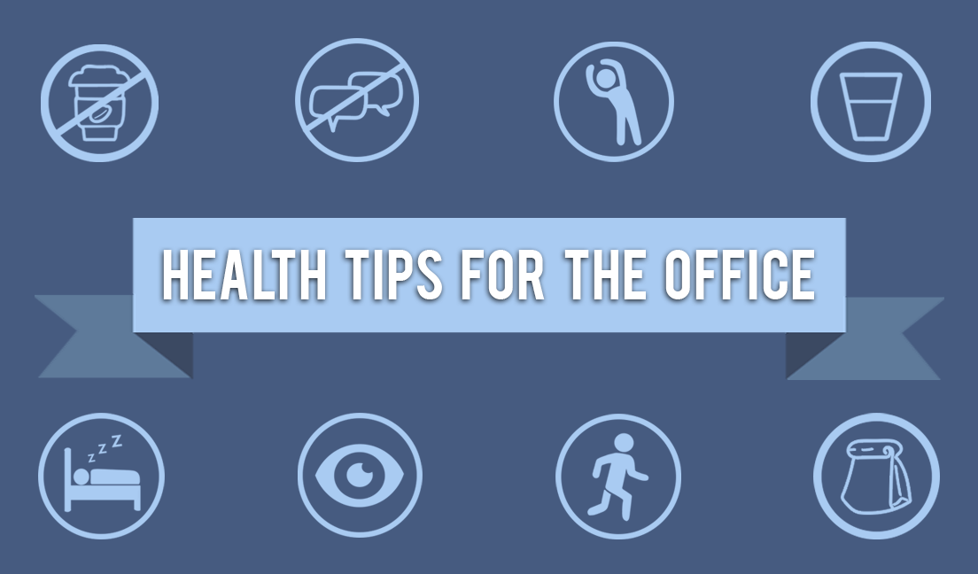 health tips for the office infographic