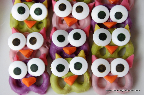 Owl pretzels