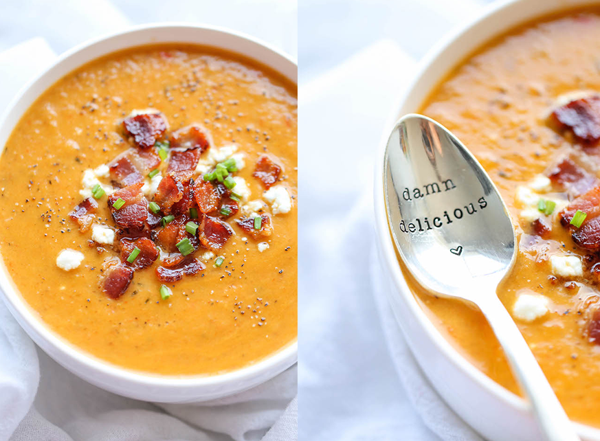 butternut squash and bacon soup recipe