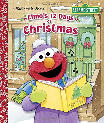 elmo's 12 days of christmas little golden book