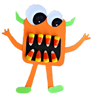 Candy Corn Monster Craft