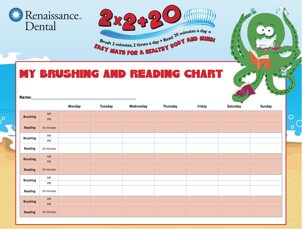 Brushing & Reading Chart