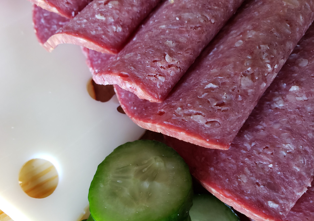 Busch Beef Summer Sausage Slicer 3.6 lb half