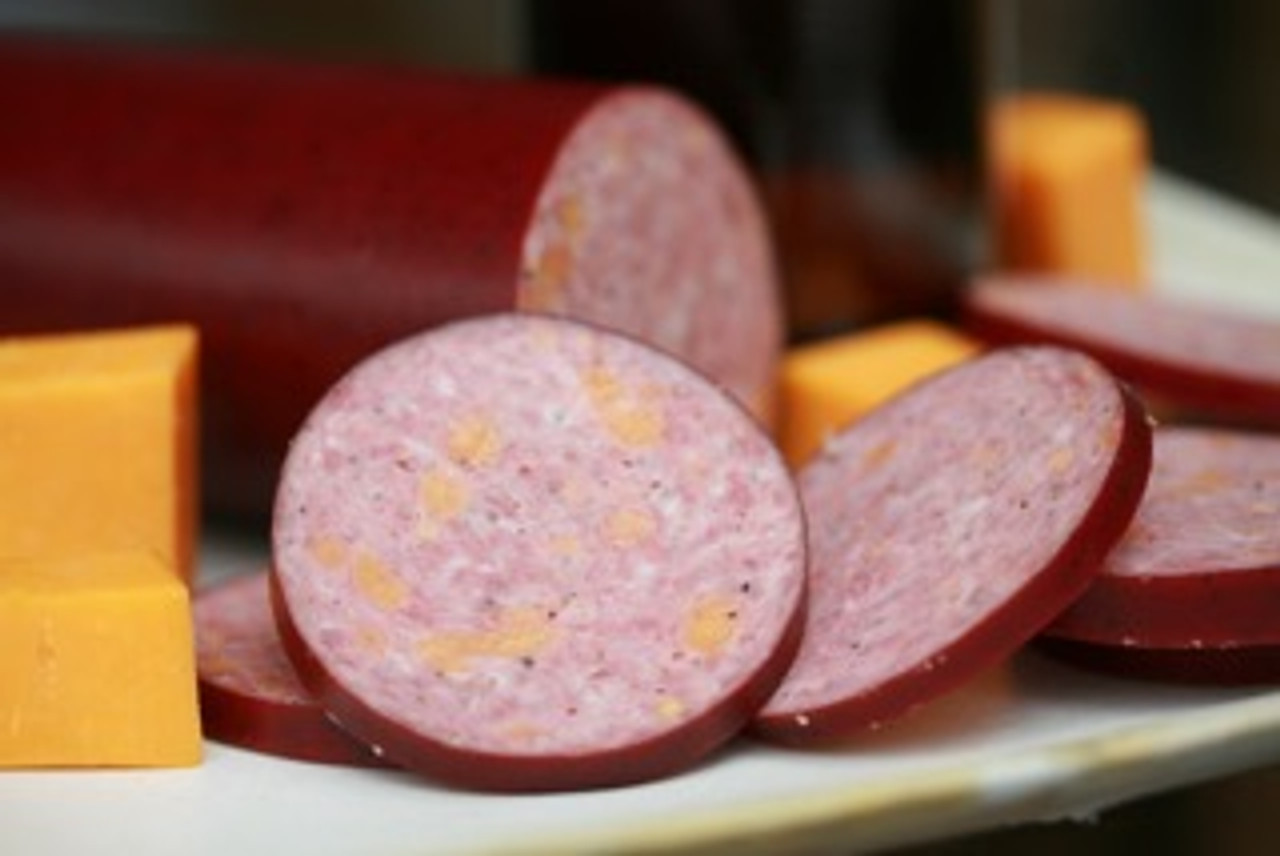 Beer and Cheese Summer Sausage