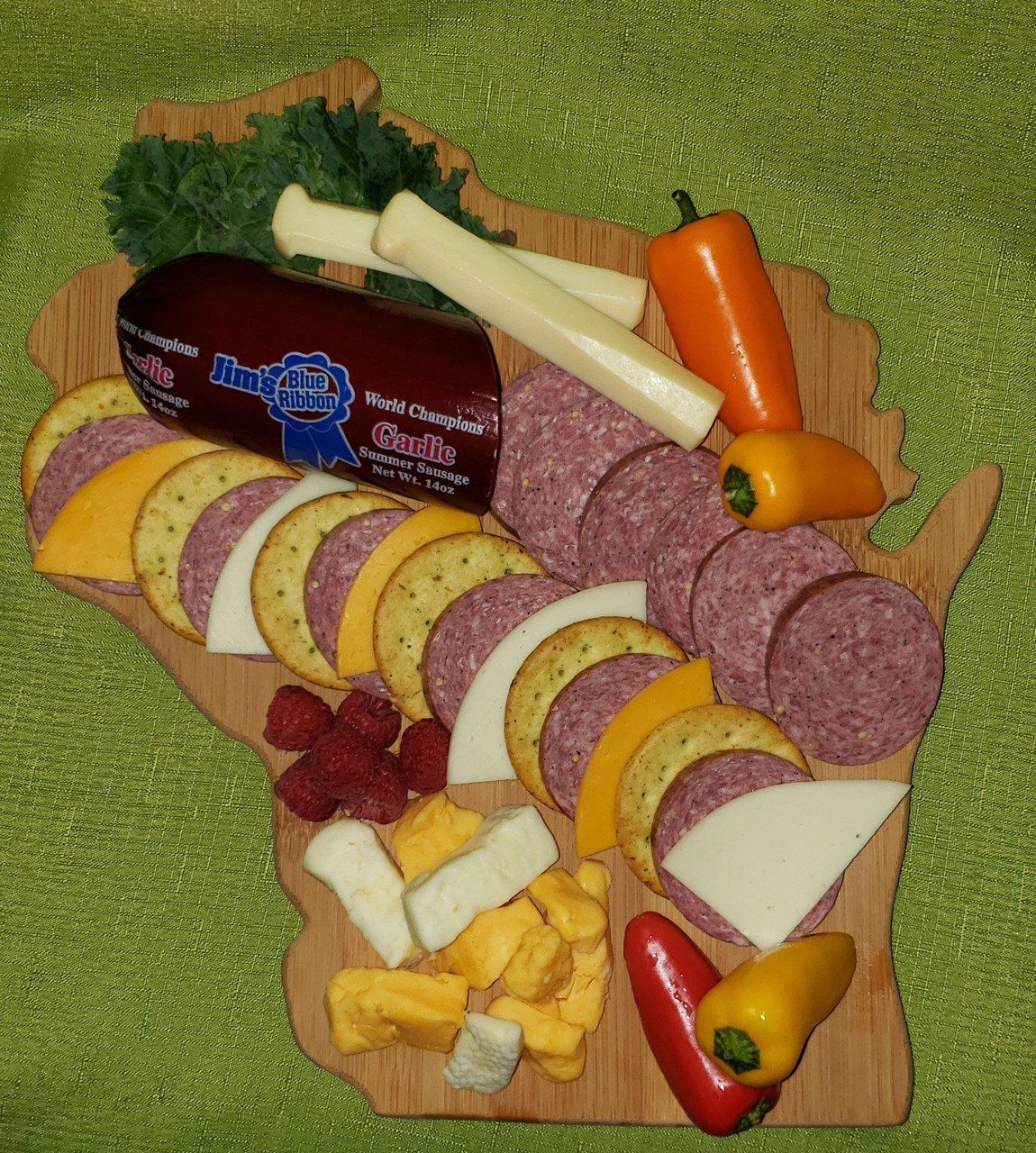 Jim's Blue Ribbon Garlic Summer Sausage 28 oz