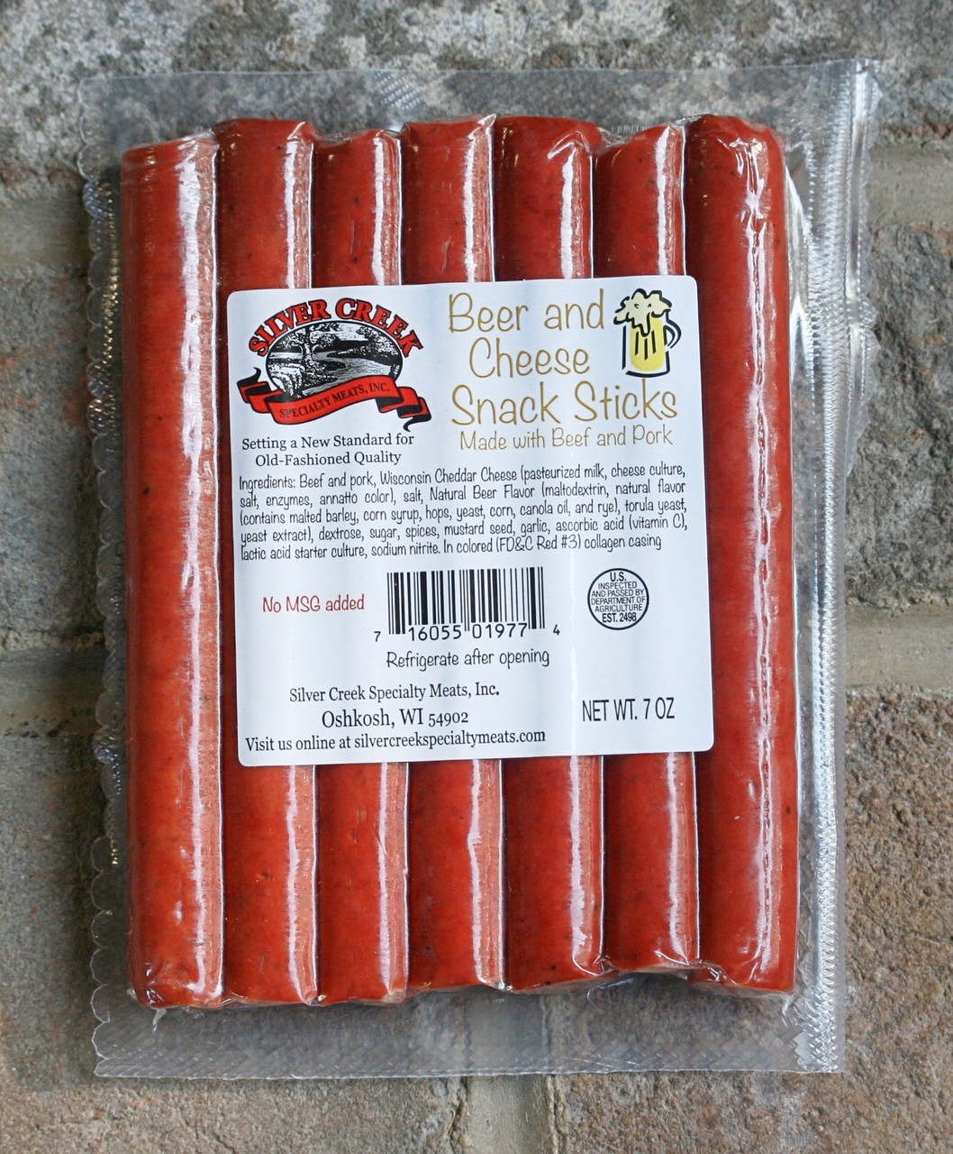 Silver Creek Beer & Cheese Snack Sticks 7 oz. 