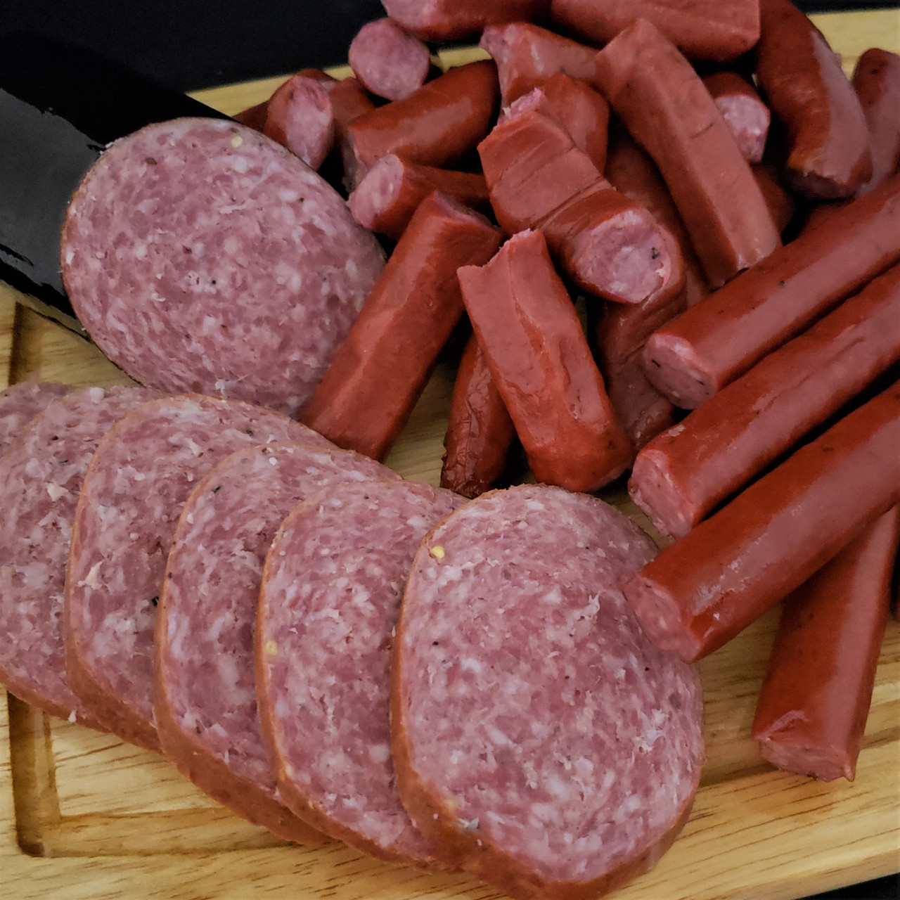 Silver Creek Buffalo Summer Sausage with pork & beef 8 oz