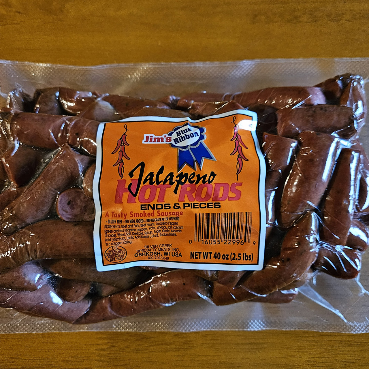 Jim's Blue Ribbon Jalapeno Ends & Pieces 
2.5# of snacking fun!