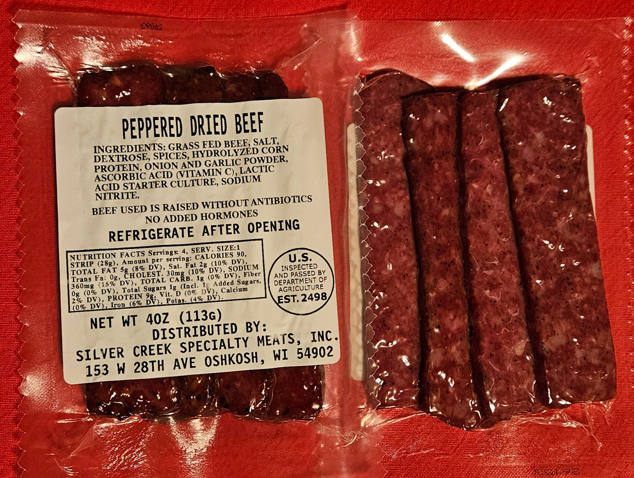 Pepper Dried Beef Strip