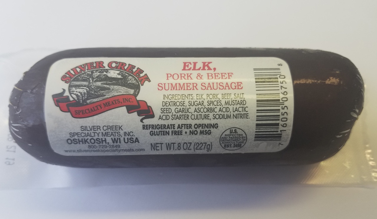 Silver Creek 8oz Elk Summer Sausage