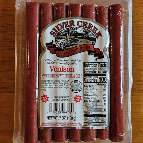 Venison with pork and beef snack stick 7 oz. 