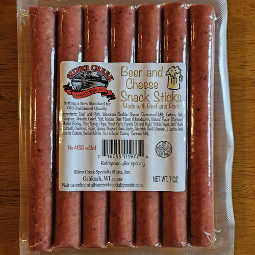 Silver Creek Beer & Cheese Snack Sticks 7 oz. 