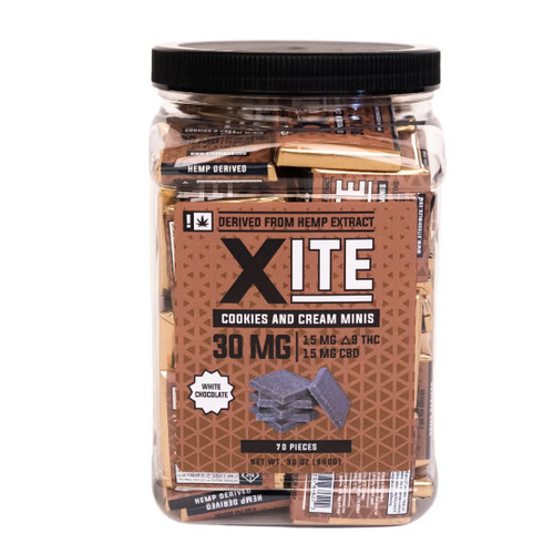 Our rich Cookies & Cream minis are the perfect mix of white chocolate and mini Oreo pieces.

Ingredients: Sugar, Palm Kernel Oil, Skimmed Milk Powder, Oreo Cookie (Unbleached Enriched Flour, Wheat Flour, Niacin, Reduced Iron, Thiamine Mononitrate Vitamin B1, Riboflavin Vitamin B2, Folic Acid, Sugar, Palm Oil, Cocoa, High Fructose Corn Syrup, Leavening, Salt, Soy Lecithin, Chocolate, Artificial Flavor), Sunflower Lecithin, Natural Vanilla Flavoring



All Natural – Non-GMO – Gluten Free – No Artificial Flavors – No Artificial Colors – Lab Tested – Sustainably Sourced