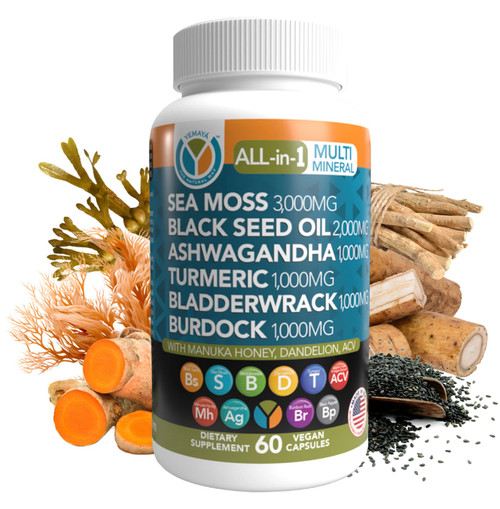 Multi-Mineral Sea Moss Black Seed Capsules