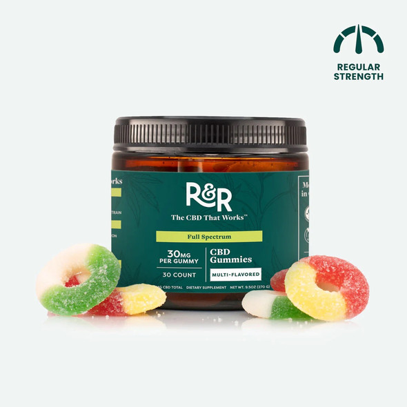 One Gummy delivers 30mg of USDA Organic Full-Spectrum CBD and .5mg of minor cannabinoids (CBC, THC, CBDv, CBG) and each jar comes with 30 Gummies (900mg CBD total). Our Full-Spectrum, phytonutrient rich blend provides a complete entourage effectthat includes natural terpenes, flavonoids, and antioxidants.