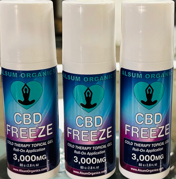 ALSUM ORGANICS - CBD FREEZE COLD THERAPY TOPICAL GEL 3000MG