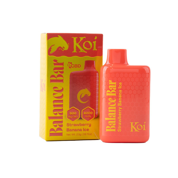 Ignite your senses nicotine-free with the Koi Balance Bar CBD Vape, the ultimate companion for your daily relaxation ritual. Crafted to fit snugly in the palm of your hand, this compact and stylish device brings balance to your vaping experience.