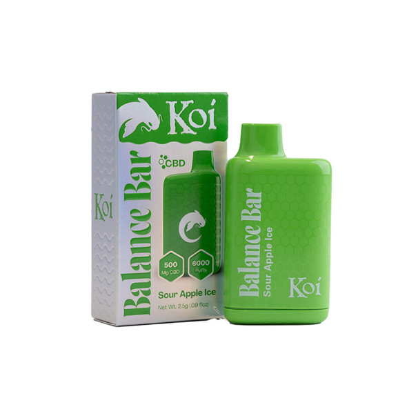 Ignite your senses nicotine-free with the Koi Balance Bar CBD Vape, the ultimate companion for your daily relaxation ritual. Crafted to fit snugly in the palm of your hand, this compact and stylish device brings balance to your vaping experience.