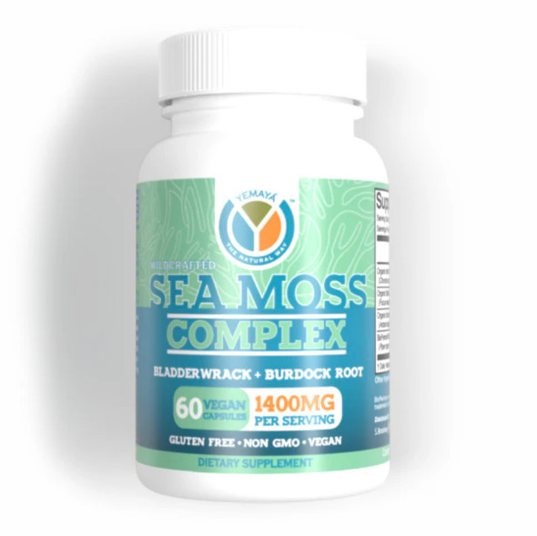 Yemaya Organic Sea Moss Complex with Bladderwrack and Burdock Root