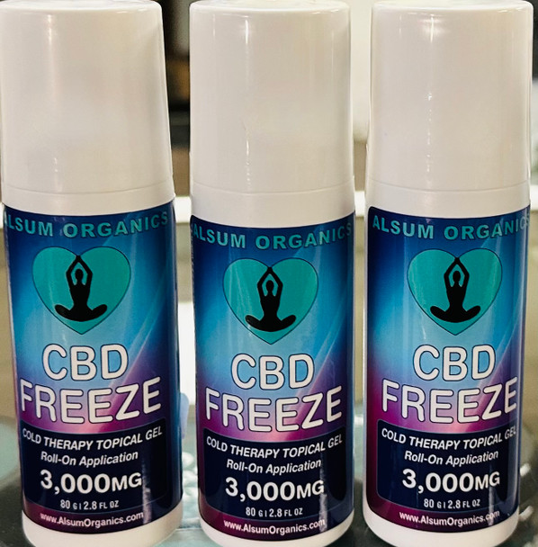 ALSUM ORGANICS - CBD FREEZE COLD THERAPY TOPICAL GEL 3000MG