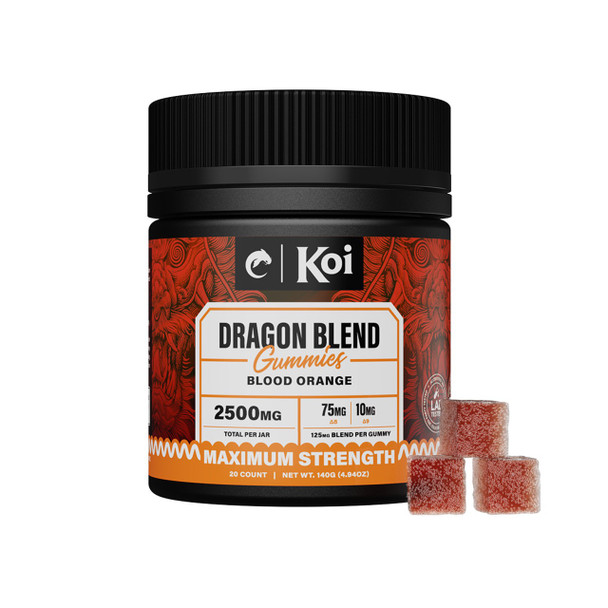 Hold on tight! Koi Dragon Blend Gummies are some of the strongest on the planet. Whopping levels of Delta 8 THC, Delta 9 THC, THC-P and more come together to deliver truly earth-shatteringly potent effects. Inspired by the explosive power of their mythical creature’s namesake, Dragon Blend Gummies will indeed take you to the skies. Choose your favorite of three sweet flavors and buckle in for a blast-off as you’ve never experienced.