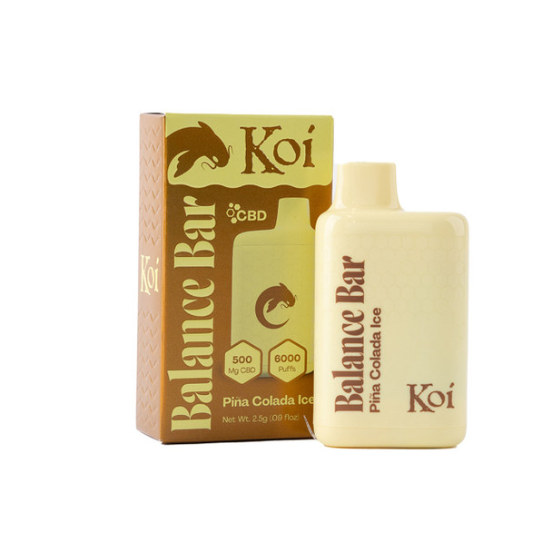 Ignite your senses nicotine-free with the Koi Balance Bar CBD Vape, the ultimate companion for your daily relaxation ritual. Crafted to fit snugly in the palm of your hand, this compact and stylish device brings balance to your vaping experience.
