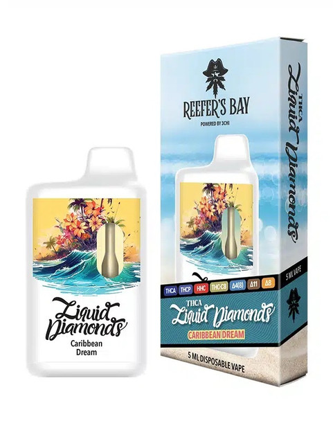 3CHI Reefer's Bay 5mL Liquid Diamonds Disposable Vape - Caribbean Dream