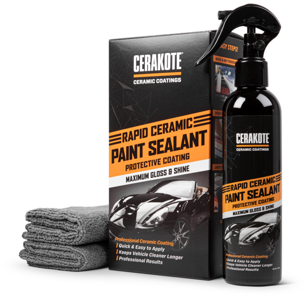  CERAKOTE® Rapid Ceramic Paint Sealant – 128 oz. Bulk Pack -  Maximum Gloss & Shine – Extremely Hydrophobic – Unmatched Slickness - Pro  Results : Automotive