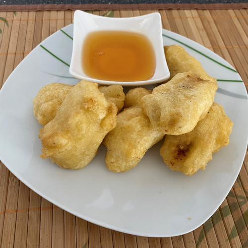 Pineapple Fritters with Syrup