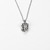 Pure silver pendent (cook strait design) - Close-up of high-polish finish