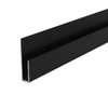 Black Anodized Aluminum Deep J Channel for 1/4" Mirror Support 47-7/8"